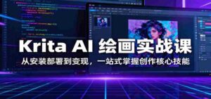 Krita AI 绘画实战课：从安装部署到变现，一站式掌握创作核心技能-中创网-专注创业项目分享_资源整合-糊涂帮
