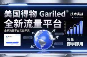 美国得物Gariled技术实战，全新流量平台​实战干货，即学即用-糊涂帮-专注创业项目分享_资源整合-糊涂帮