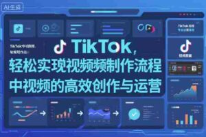 TikTok中视频制做流程，轻松实现Tk中视频的高效创作与运营-糊涂帮-专注创业项目分享_资源整合-糊涂帮