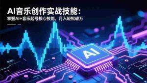 AI音乐创作实战技能：掌握AI+音乐起号核心技能，月入轻松破万-糊涂帮-专注创业项目分享_资源整合-糊涂帮
