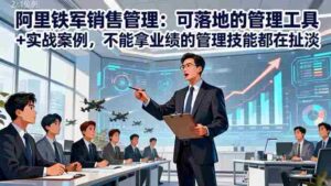 （16436期）阿里铁军销售管理：可落地的管理工具+实战案例，不能拿业绩的管理都在扯淡-糊涂帮-专注创业项目分享_资源整合-糊涂帮