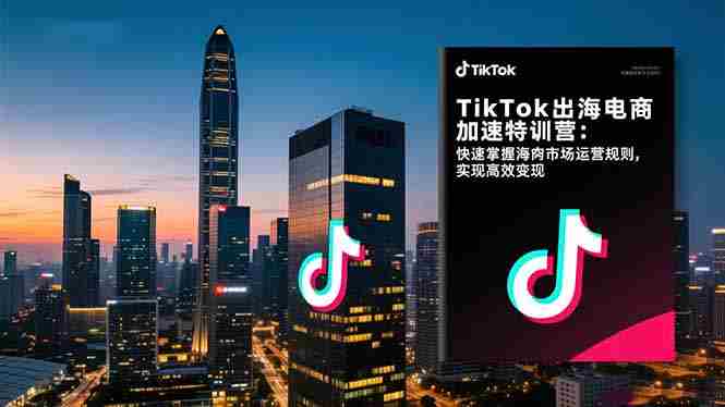 TikTok出海电商加速特训营：快速掌握海外市场运营规则，实现高效变现-糊涂帮-专注创业项目分享_资源整合-糊涂帮