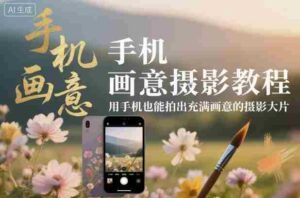 手机画意摄影教程，用手机也能拍出充满画意的摄影大片-糊涂帮-专注创业项目分享_资源整合-糊涂帮