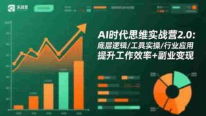 AI时代思维实战营2.0:底层逻辑/工具实操/行业应用 提升工作效率+副业变现-糊涂帮-专注创业项目分享_资源整合-糊涂帮