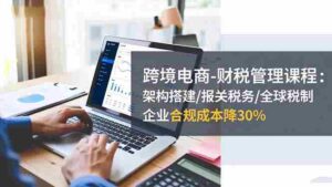 (16509期)跨境电商-财税管理课程:架构搭建/报关税务/全球税制,企业合规成本降30%-糊涂帮-专注创业项目分享_资源整合-糊涂帮