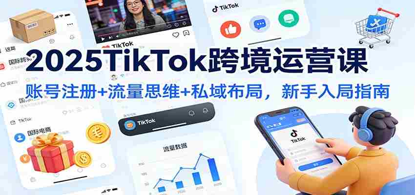 2025TikTok跨境运营课：账号注册+流量思维+私域布局，新手入局指南-糊涂帮-专注创业项目分享_资源整合-糊涂帮