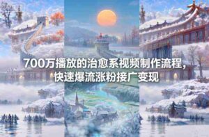 700万播放的治愈系视频制作流程,快速爆流涨粉接广变现-糊涂帮-专注创业项目分享_资源整合-糊涂帮
