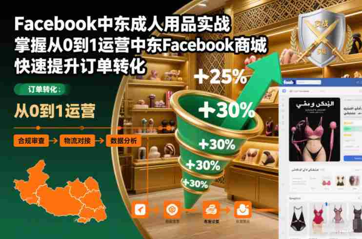 Facebook中东成人用品实战，掌握从0到1运营中东Facebook商城，快速提升订单转化-糊涂帮-专注创业项目分享_资源整合-糊涂帮