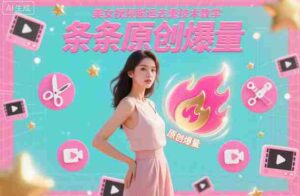 美女视频搬运去重技术教学，条条原创爆量-糊涂帮-专注创业项目分享_资源整合-糊涂帮
