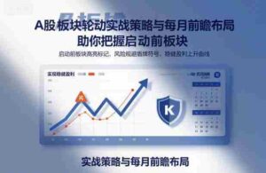 A股板块轮动实战策略与每月前瞻布局，助你把握启动前板块，规避风险，实现稳健盈利-糊涂帮-专注创业项目分享_资源整合-糊涂帮