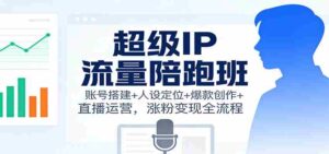 超级IP流量陪跑班：账号搭建+人设定位+爆款创作+直播运营，涨粉变现全流程-糊涂帮-专注创业项目分享_资源整合-糊涂帮